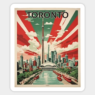 Toronto Canada Vintage Poster Tourism 3 Sticker